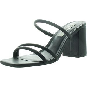 Steve Madden Black Strappy Block Heel Sandals